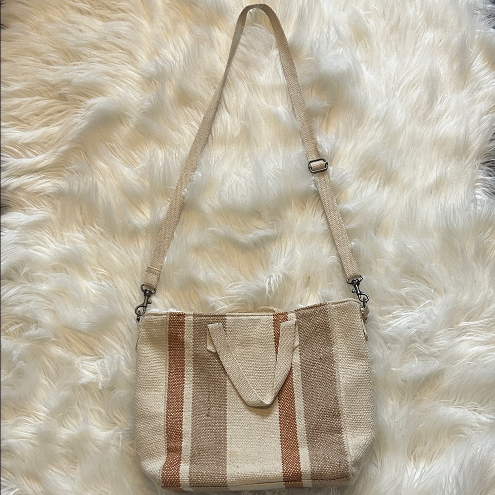 Universal Thread Tan and Cream Crossbody Bag